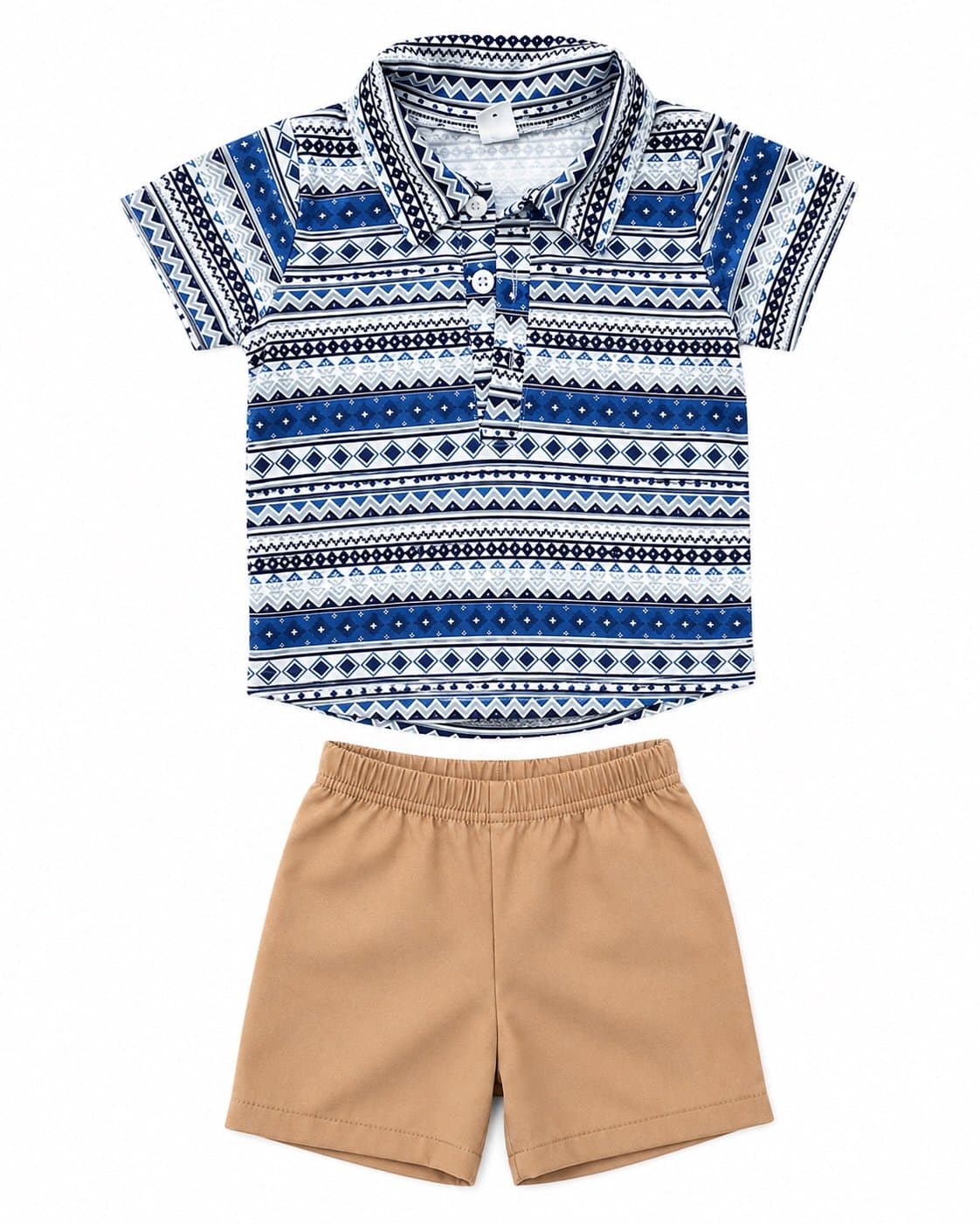 Boutique Boys 12M Polo Shirt & Shorts Outfit Set