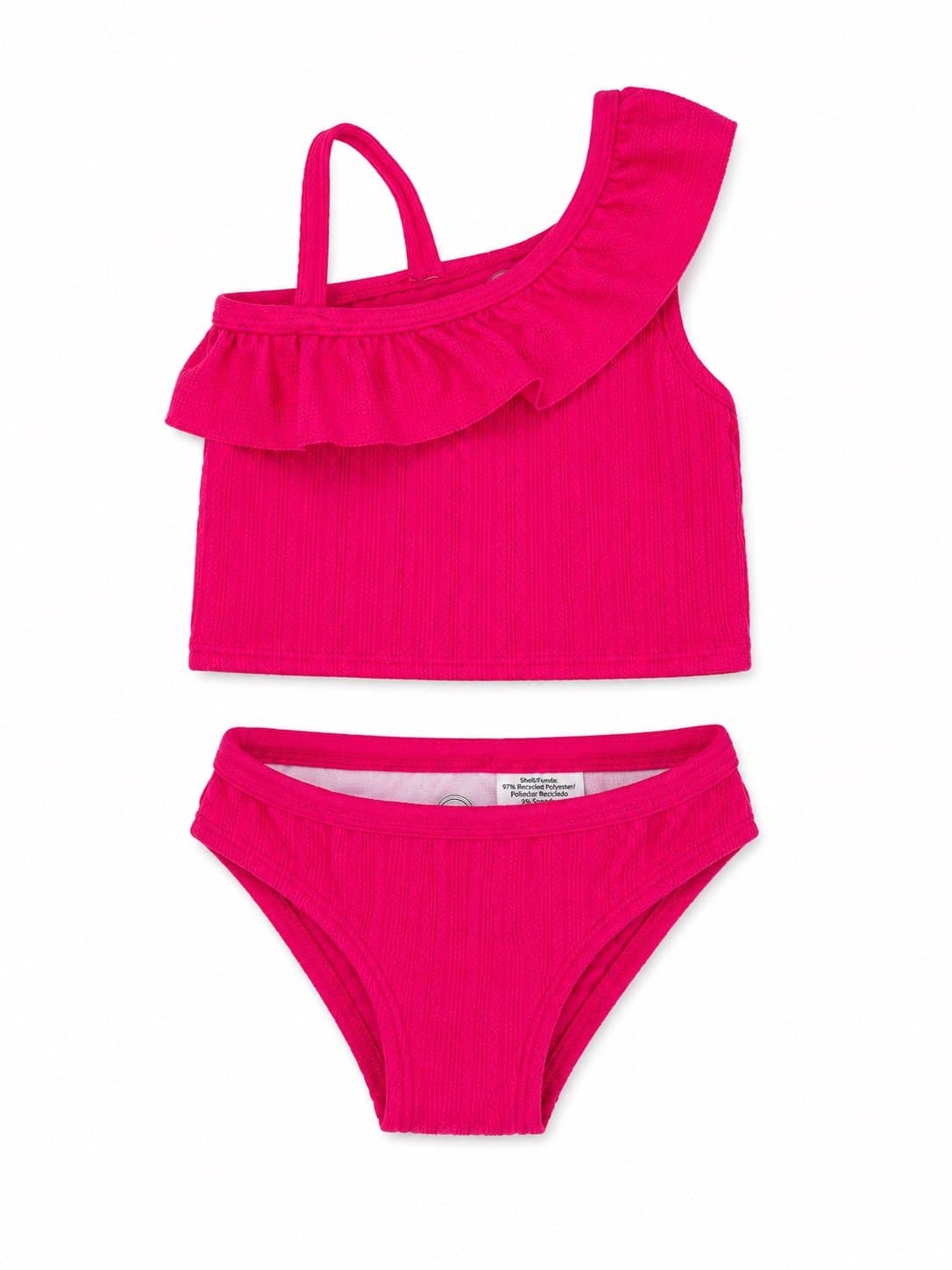 Wonder Nation Toddler Girls 2-Piece Swimsuit Bikini Set | Size 12M | Hot Pink