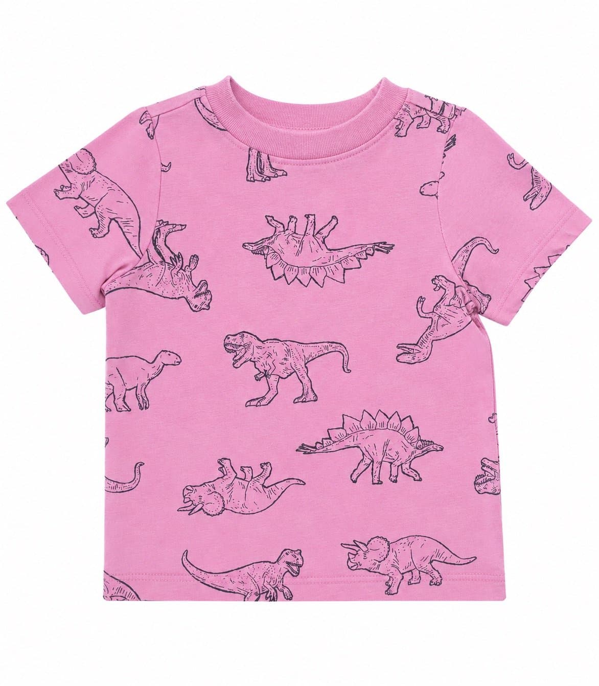 Old Navy Pink Dinosaur Print Tee | 12–18 Months | Cute Prehistoric Graphic Shirt