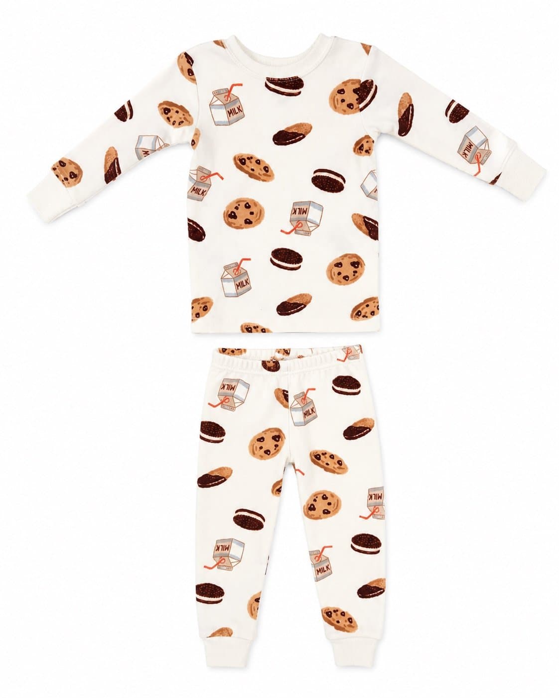 Carter’s Child of Mine 2-Piece Cookie & Milk Pajama Set – 12M