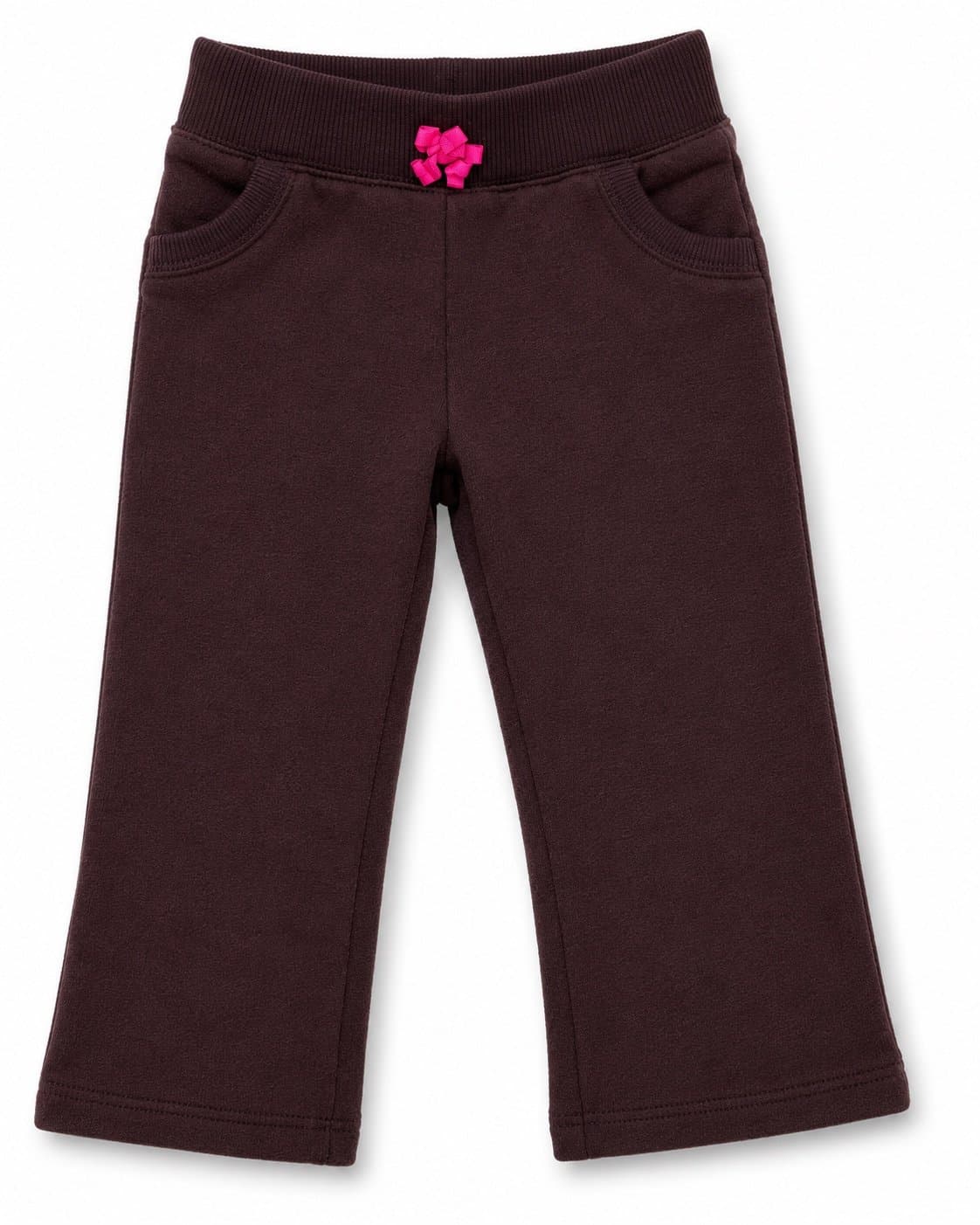 Jumping Beans Toddler Girls Fleece Pants Size 2T Brown Cozy Pull-On Pants