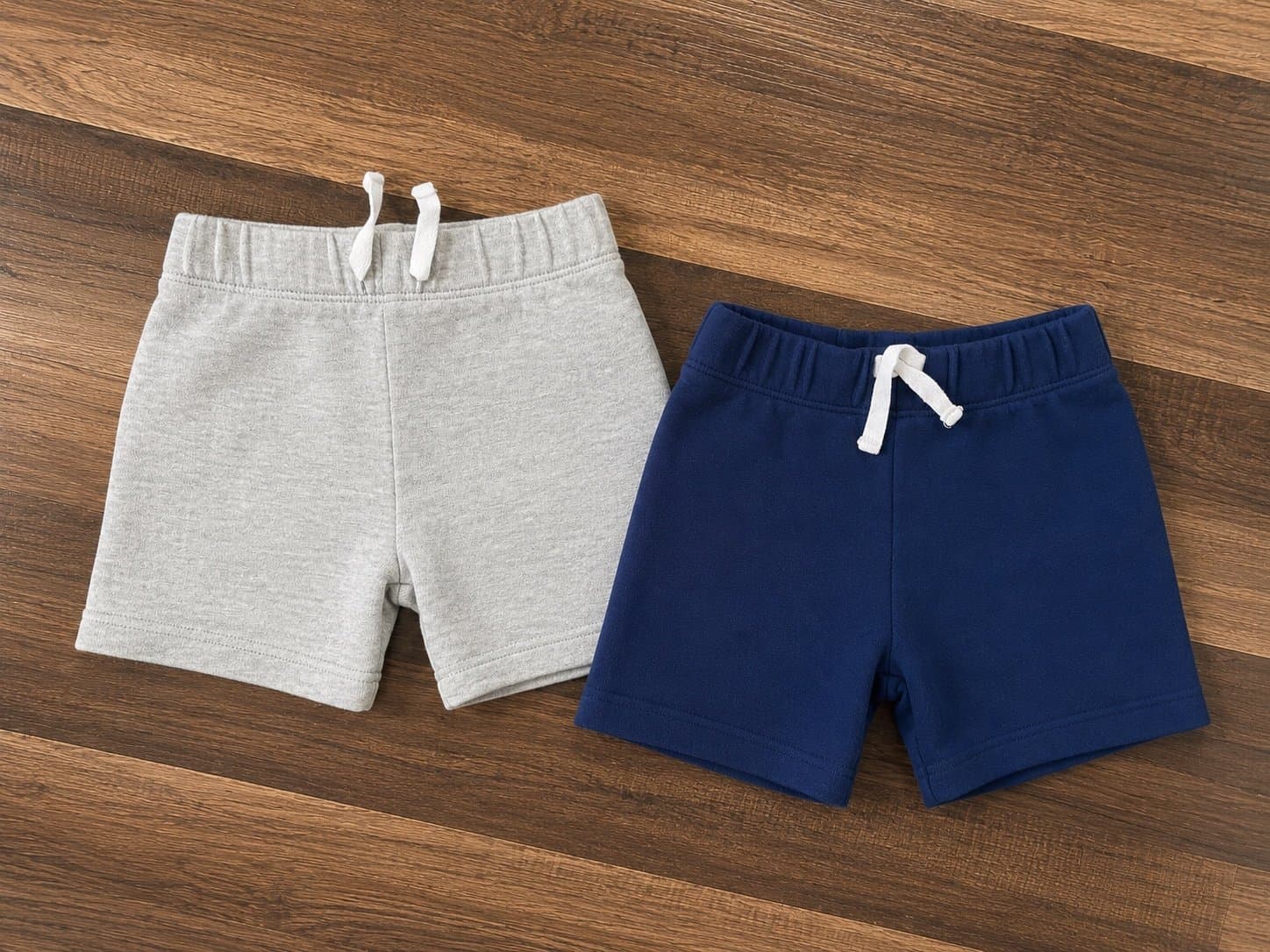 Amazon Essentials Baby/Toddler Knit Shorts Lot of 2 – Gray & Navy – Size 12M