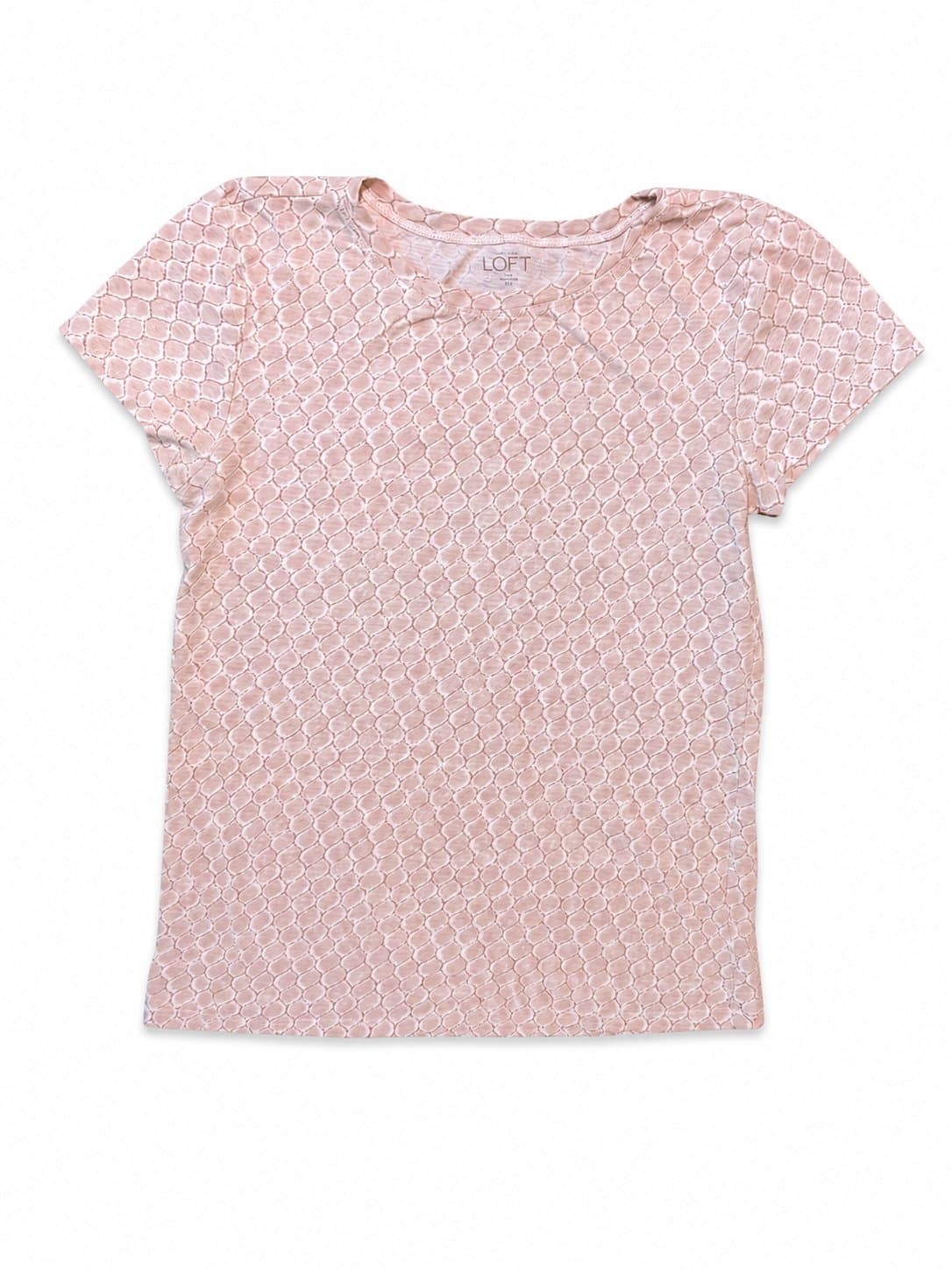 Ann Taylor LOFT Women’s Patterned Short Sleeve Top – XXS Comfy, Light Summer Top