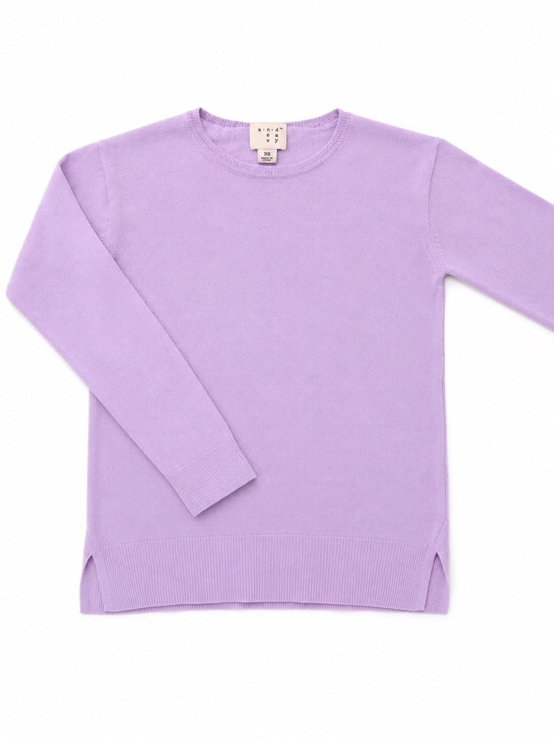 A New Day Lavender Crew Neck Sweater - Women’s XS
