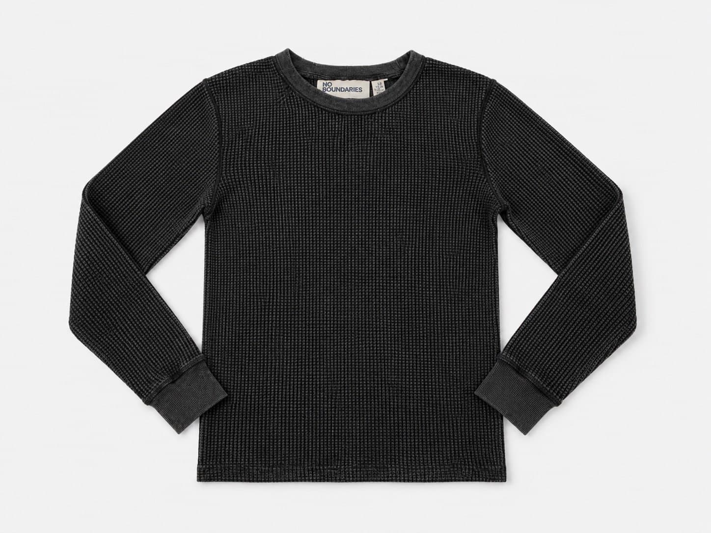 NEW Cozy No Boundaries Waffle Knit Thermal Long Sleeve Shirt Size XS (30-32)
