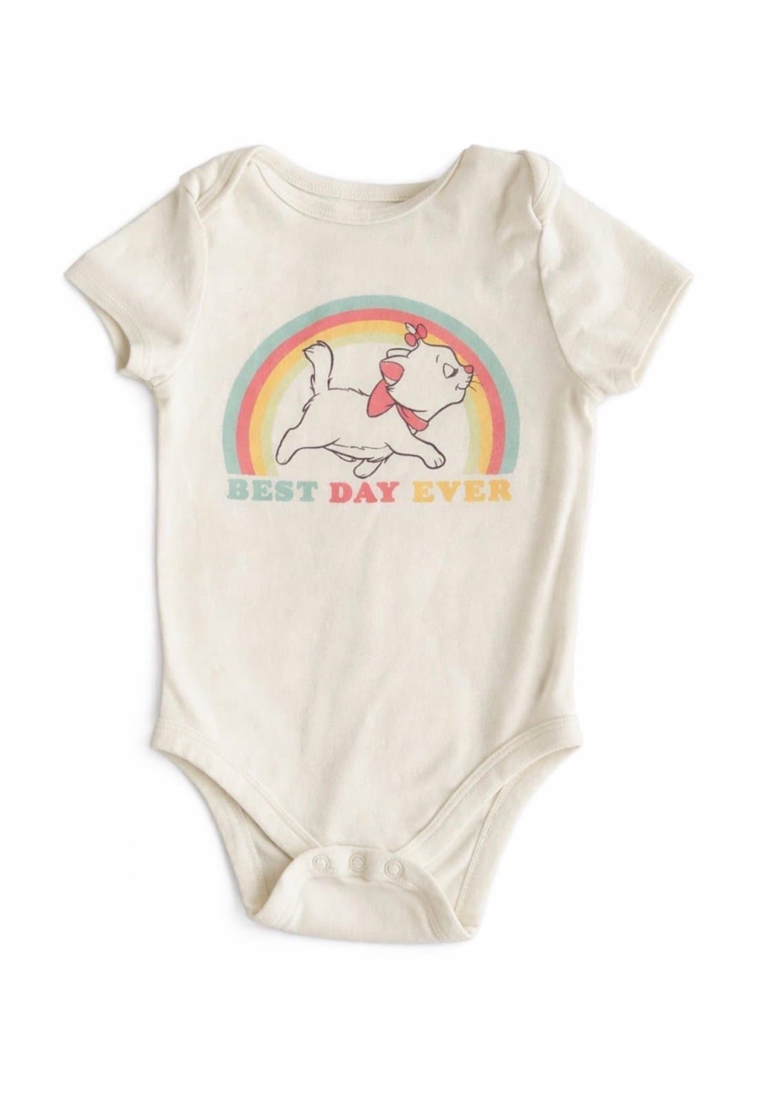 Disney Aristocats Marie “Best Day Ever” Baby Bodysuit – 3 Months