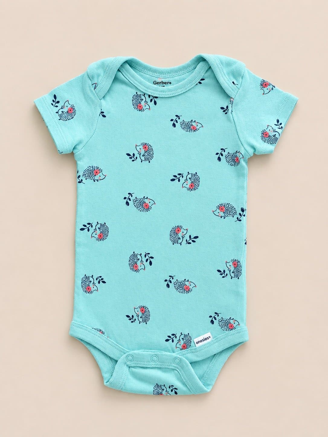 Gerber Adorable Blue Hedgehog Onesie | Baby Girl 3-6 Months