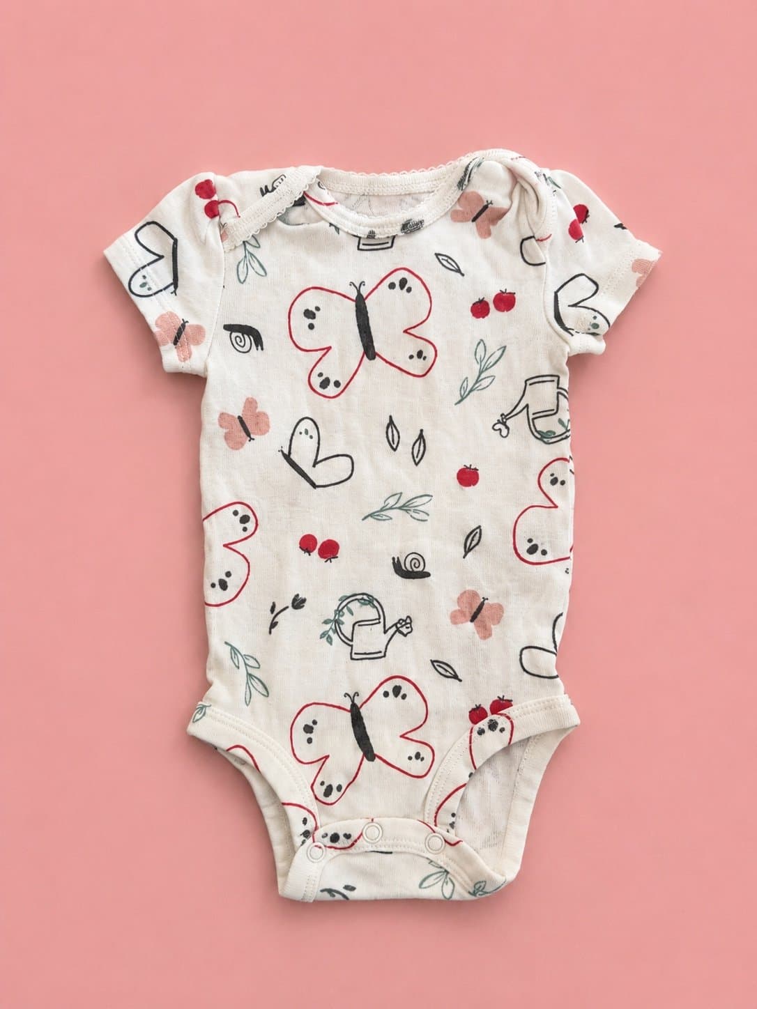 Carter’s 3M Butterfly & Garden Print Bodysuit
