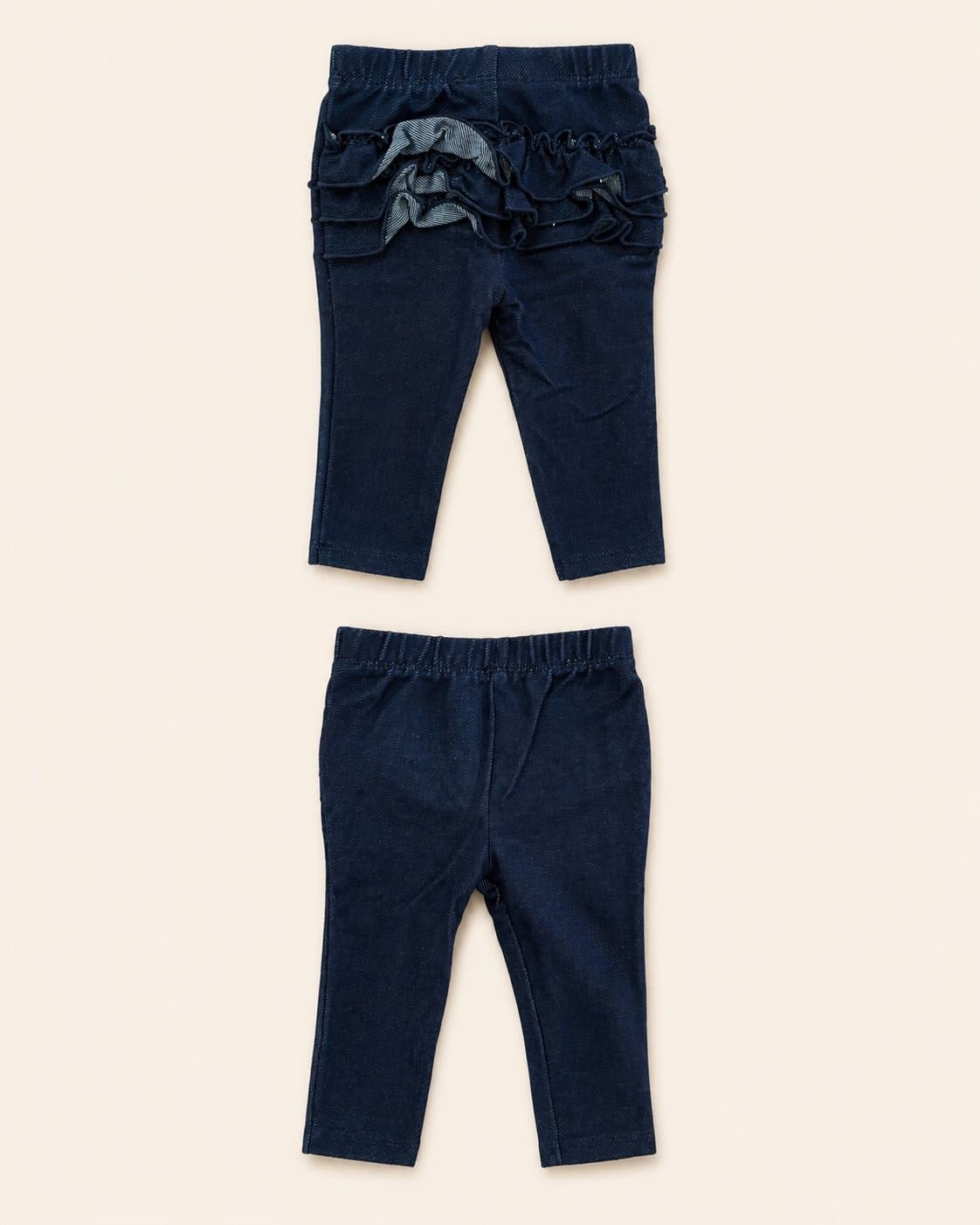 Garanimals Ruffle Denim Look Leggings 3-6M Baby Girl Pants