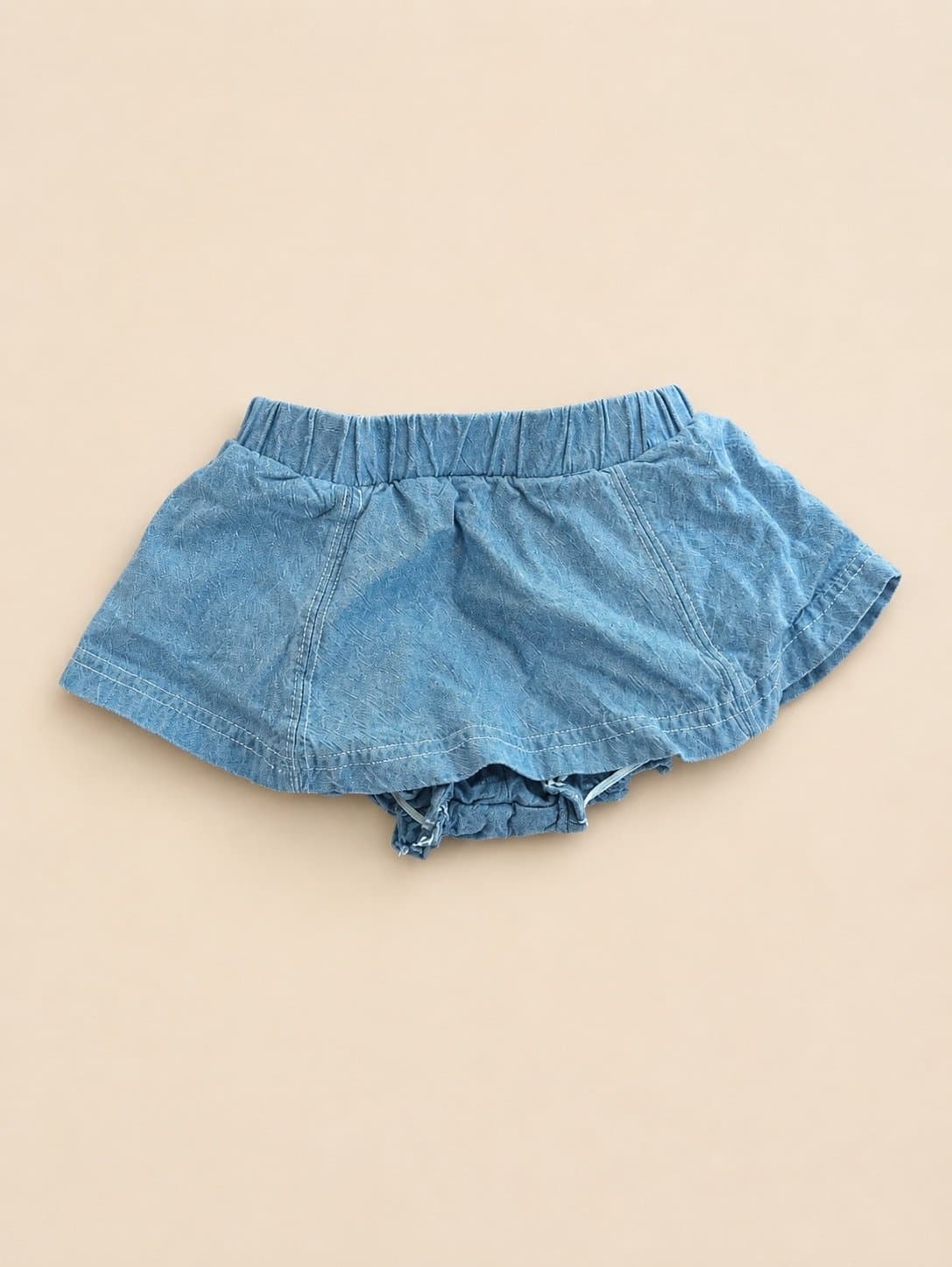 Boutique Chambray Skirted Bloomers / Diaper Cover – 3/6 Months