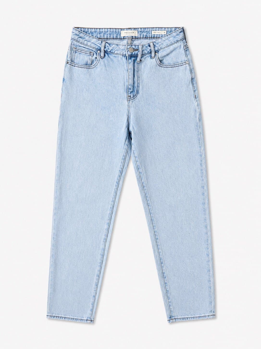 PacSun Los Angeles High Rise Mom Jeans Size 28 Vintage Light Wash Denim