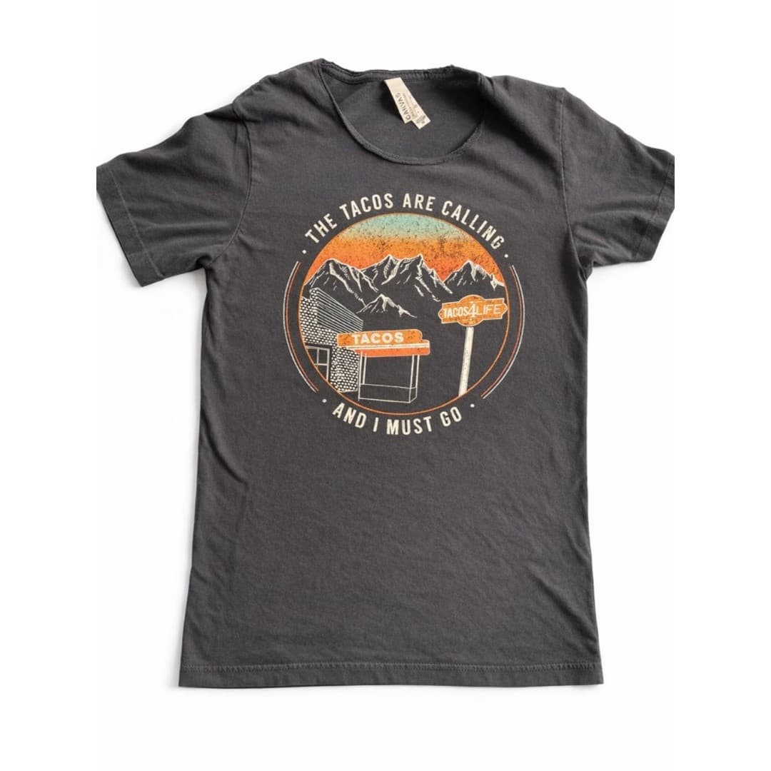 Bella + Canvas XS “Tacos Are Calling” Graphic Tee | Tacos 4 Life Grill | Funny
