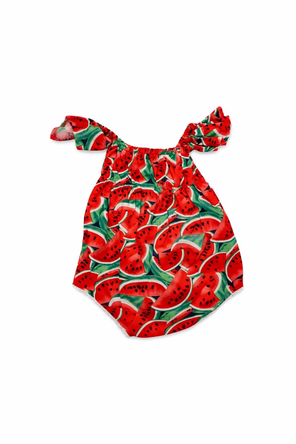 Hanna Andersson Watermelon Romper Baby Girl Summer Outfit Cute Fruit Print