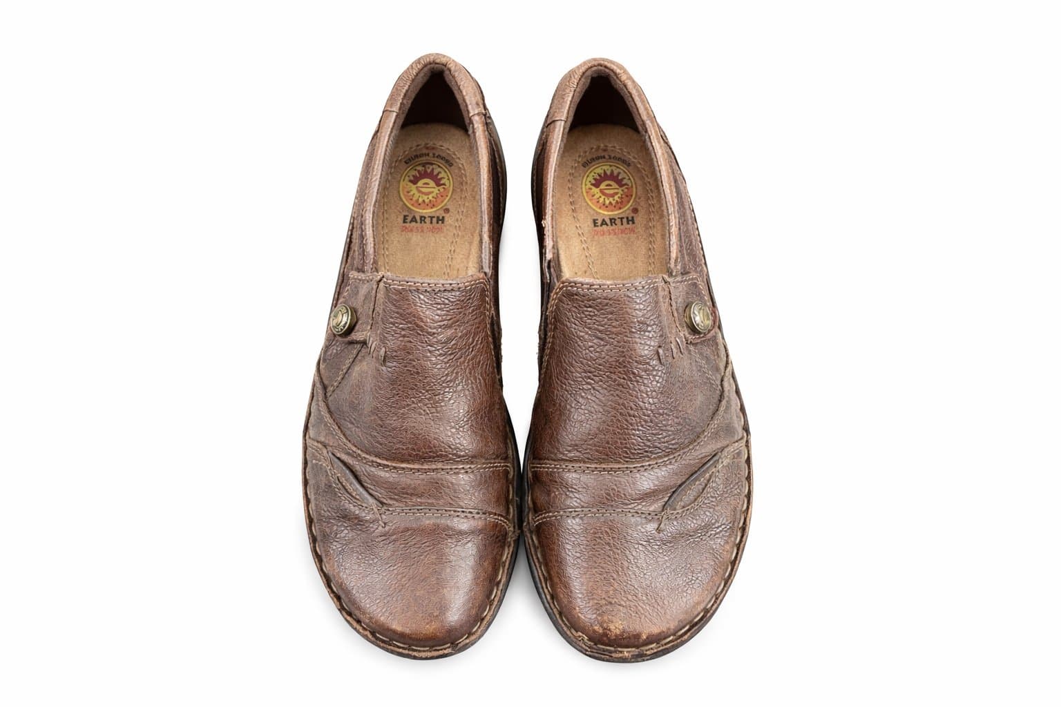 Earth Spirit Women’s 10 Brown Leather Slip-On Comfort Shoes | Casual Walking