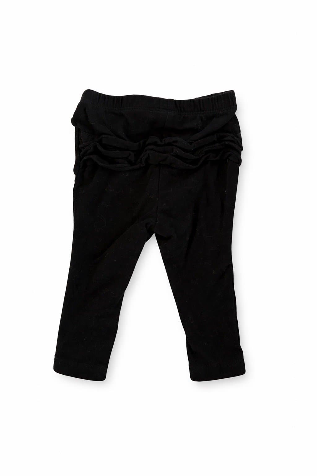 Old Navy Ruffle Butt Leggings 6-12M Black Baby Girl Pants Cute