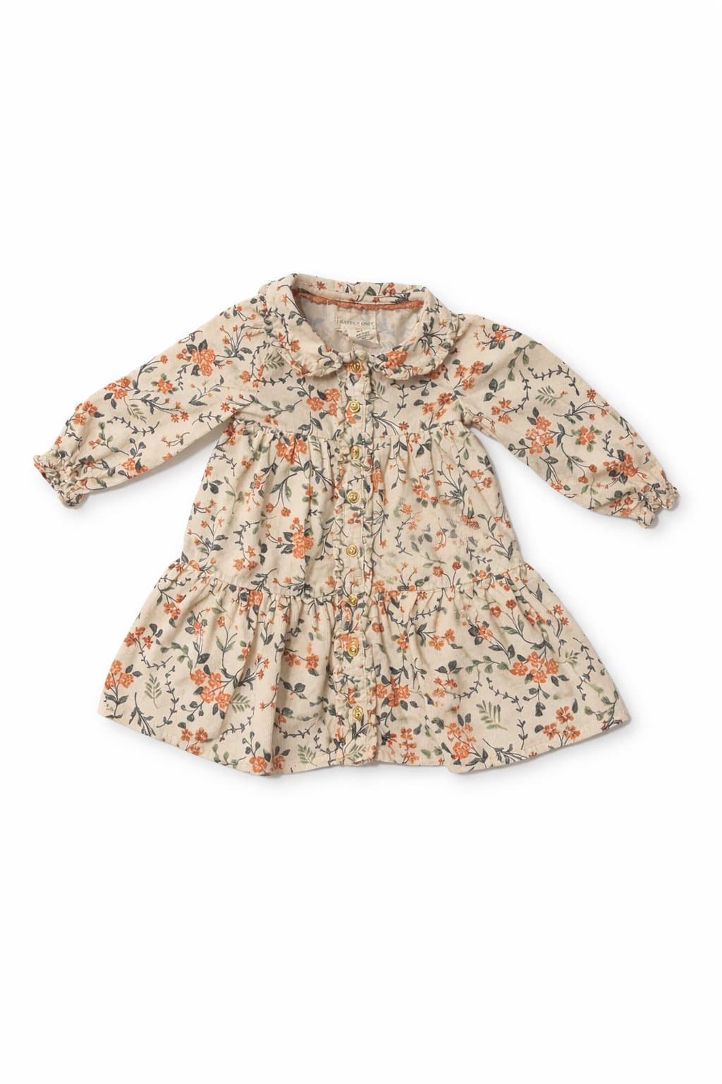 Happily Grey Toddler Floral Dress 2T Boho Long Sleeve Cream Cottagecore