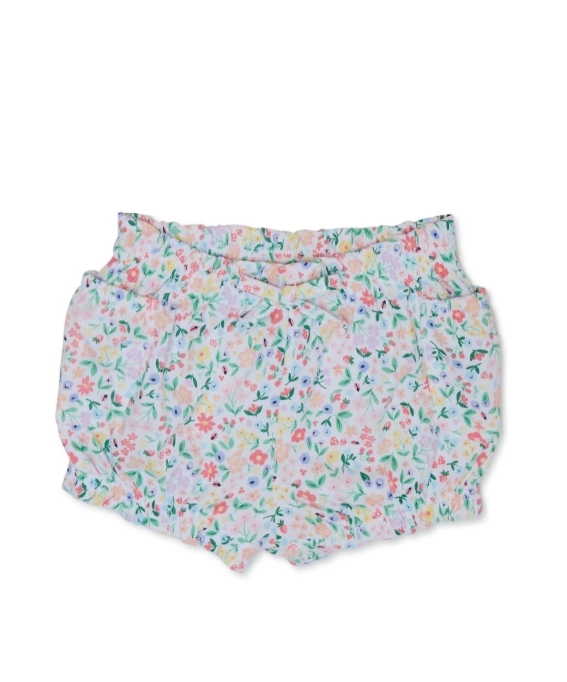 Baby Girl Floral Ruffle Bloomers 12M Garanimals Diaper Cover Summer Outfit