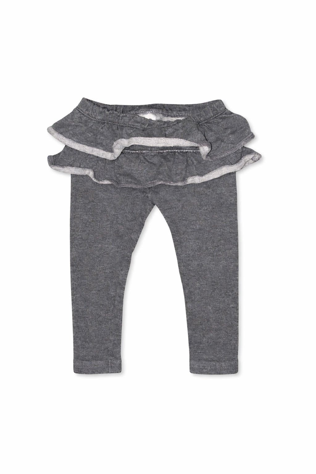 Carter’s 18M Gray Ruffle Skirt Leggings Toddler Girl Cotton Stretch Cute Comfy