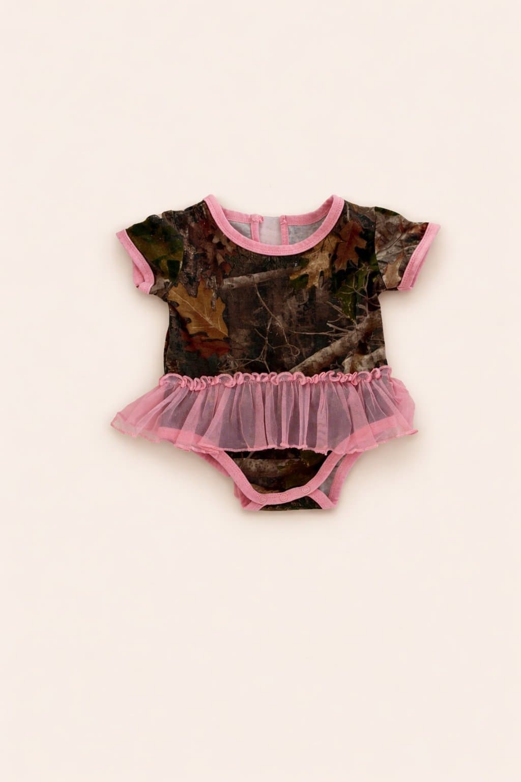 Bass Pro Shops Camo Baby Girl Outfit 6M Pink Tutu Hunting Bodysuit Outdoor Kids