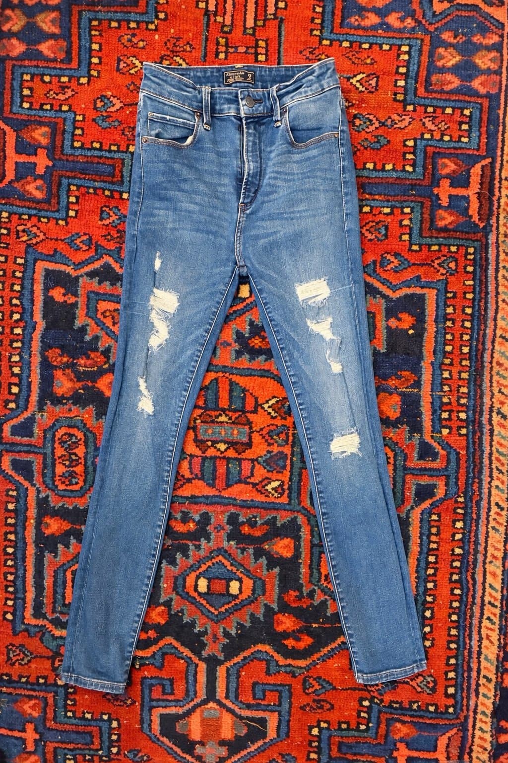 Abercrombie & Fitch Simone Distressed High Rise Super Skinny Jeans – Size 25/0