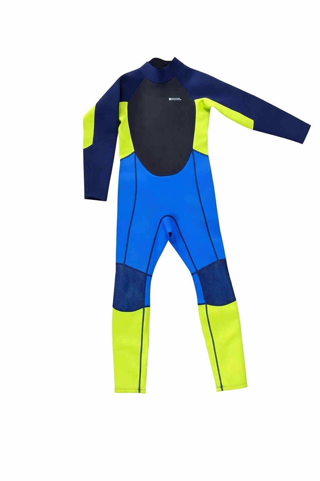 Mountain Warehouse Beach Youth Full Wetsuit Size 13 Years Blue Black Neon Green