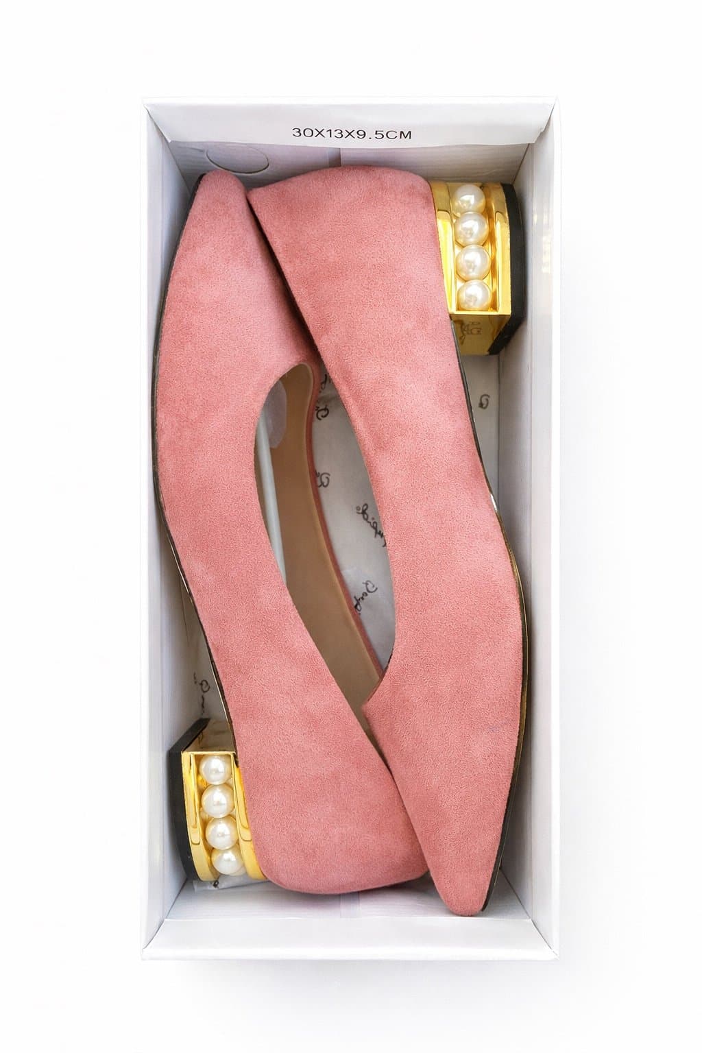 Qupid Melinda-02 Dusty Blush Pearl Block Heel Pumps – Size 10 NIB