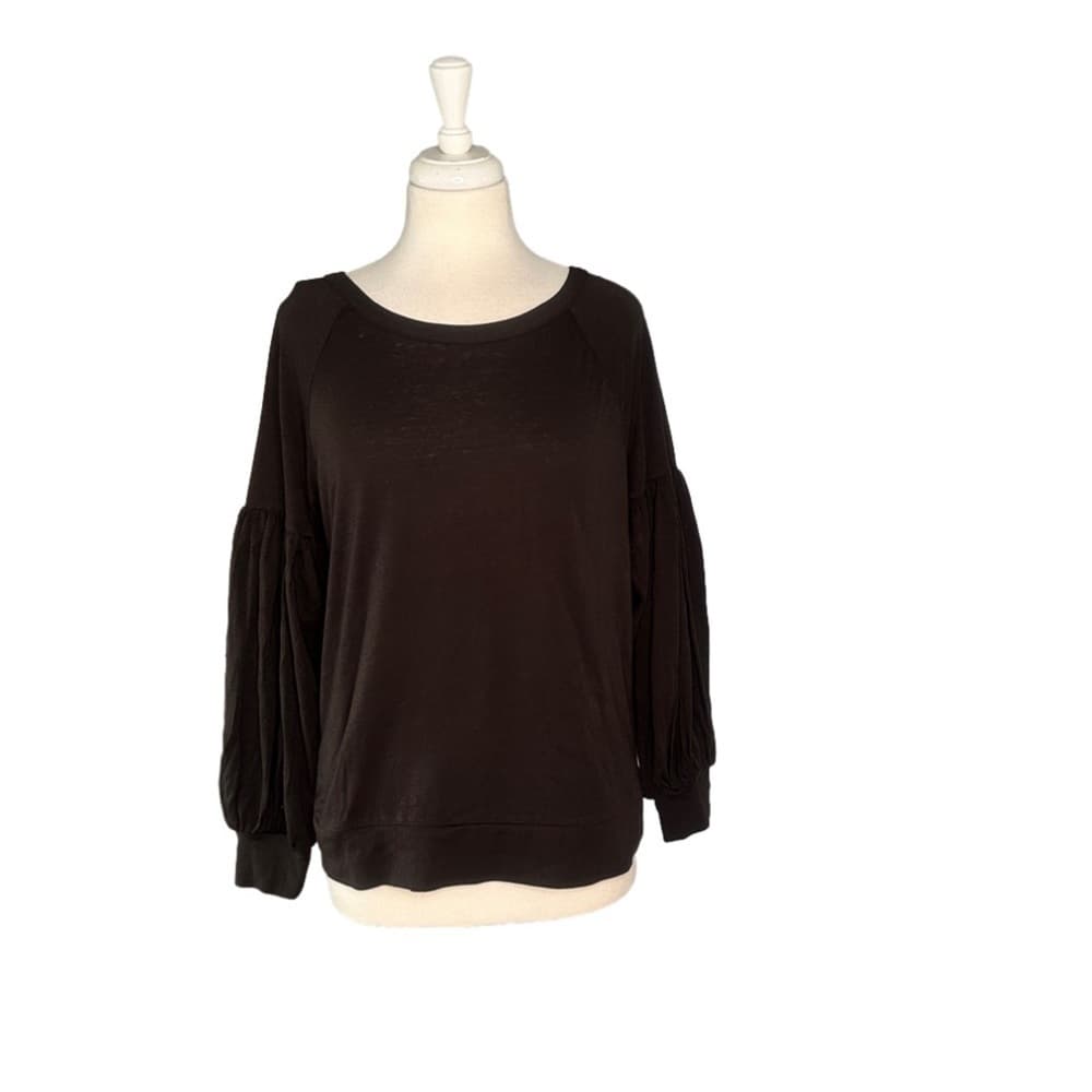 Nwt Chaser Brown Lightweight Balloon Sleeve Size M