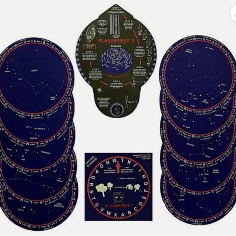 The Super Planisphere Constellation Finder --- 30-38 Degrees North Latitude