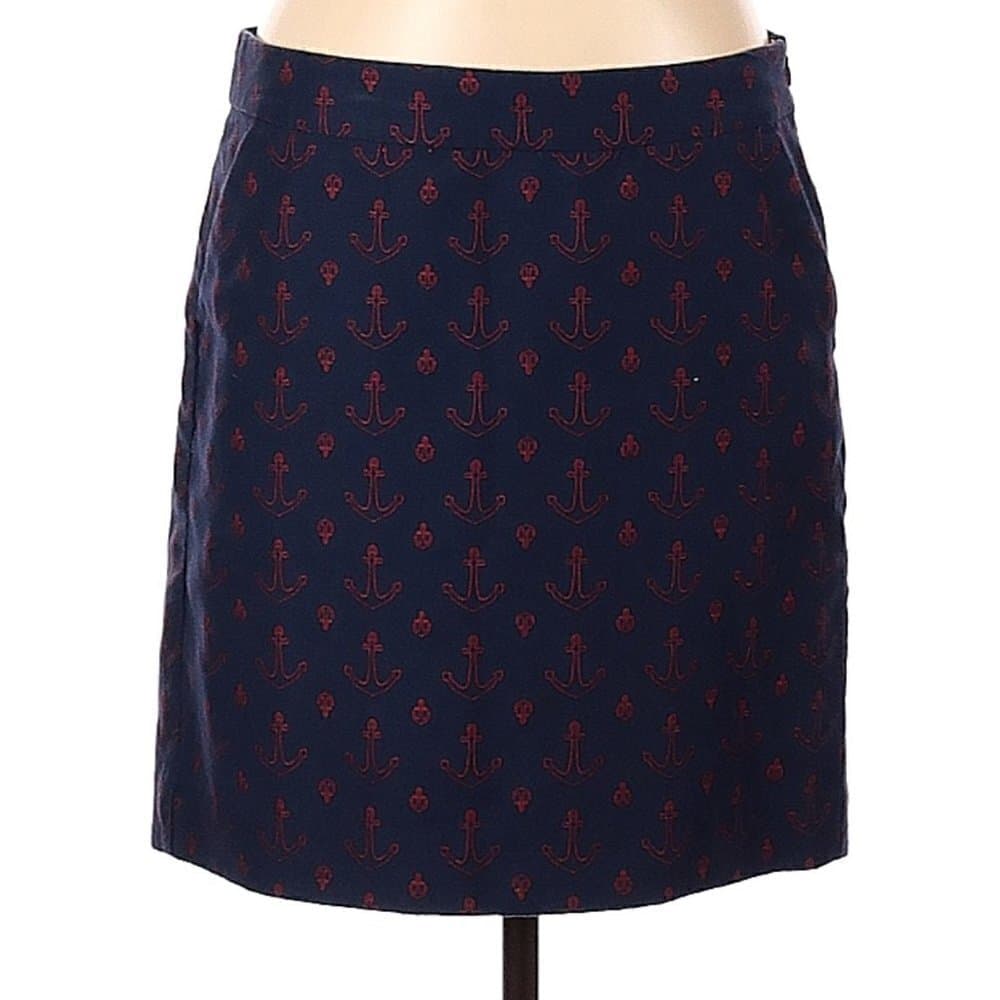 TOMMY Hilfiger Nautical Anchor Preppy Casual Skirt Size 6