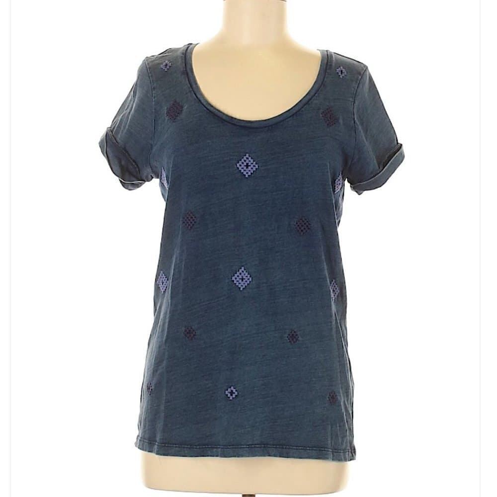 LUCKY Brand Faded Navy Blue Short Sleeve T-Shirt Size M