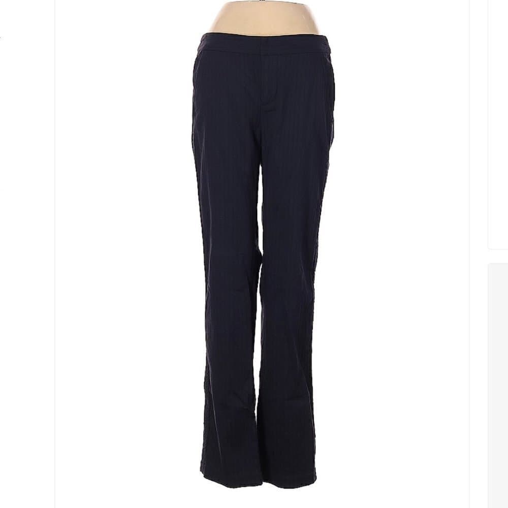 MARC by Marc Jacobs Navy Blue Textured Stripes Pants Size 0