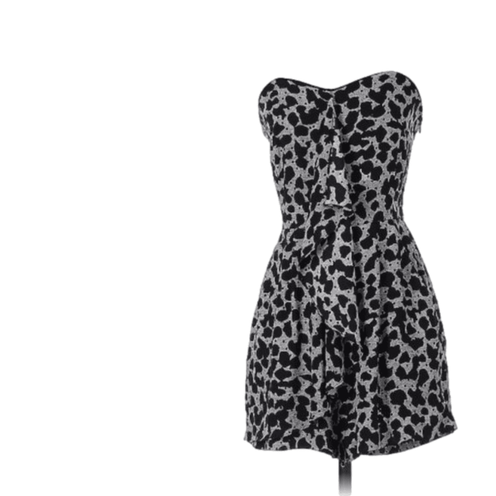 EXPRESS Black & Gray Romper Size 0
