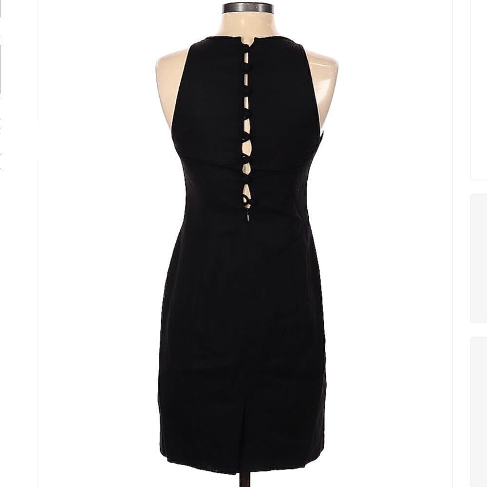 DONNA Ricco Black Button Up Back Dress Size 2