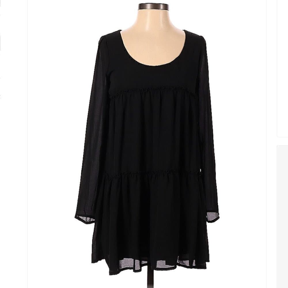 Tobi Black Long Sleeve Dress Size S