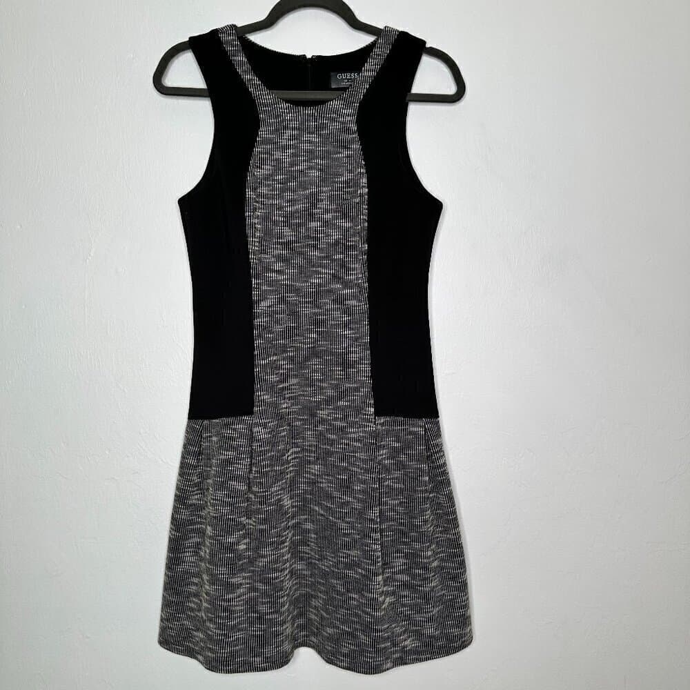 Guess Black & White Sleeveless Dress Size 10