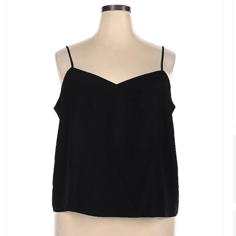 J.CREW Factory Black Store Sleeveless Blouse Size 20