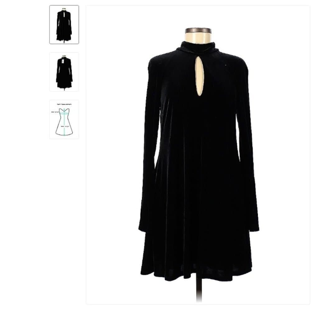Nwt Likely Velvet Back Long Sleeve Dress Size 8