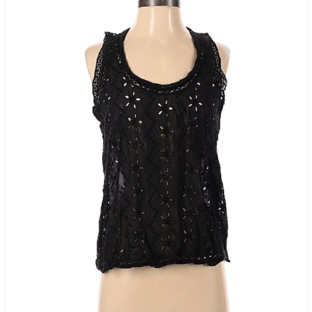 JOIE Sleeveless Black Blouse Size S