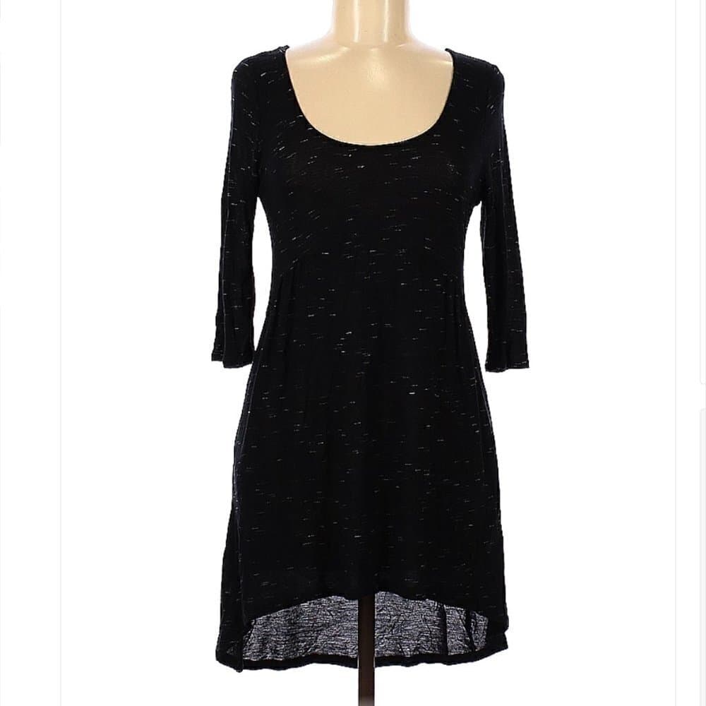 KIMCHI Blue Black & Gray Lightweight Casual Dress Size M