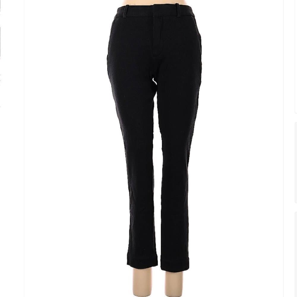 THAKOON Casual Black Thick Cotton Pants Size 0