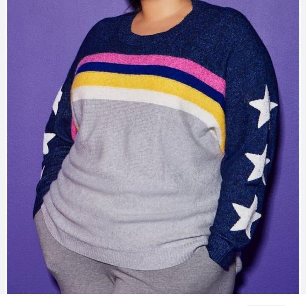 TORRID SWEATER LOVESICK PULLOVER VEGAN CASHMERE DOLMAN PLUS SIZE 1X