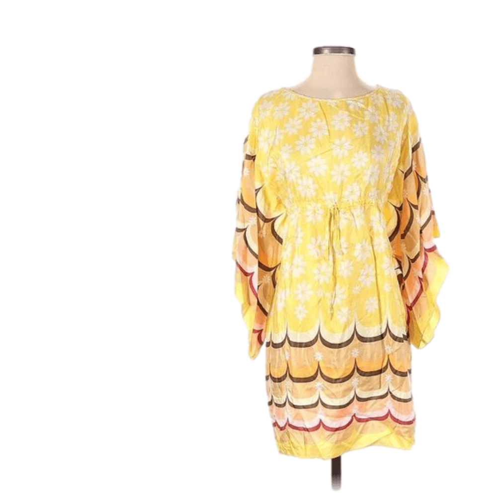 CHELSEA & Violet Yellow Floral Dress Size S