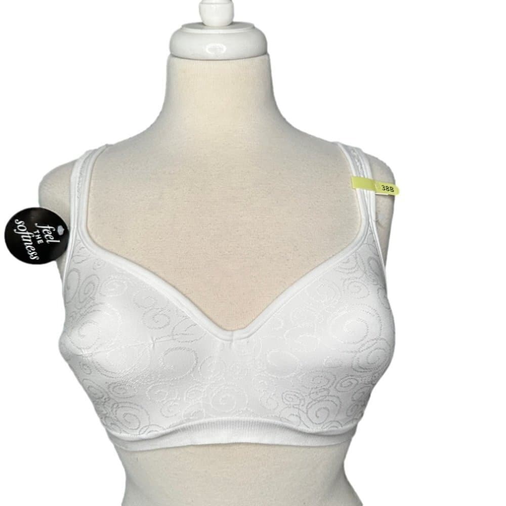 NEW Bali Lightly Lined White Bra Size 38B