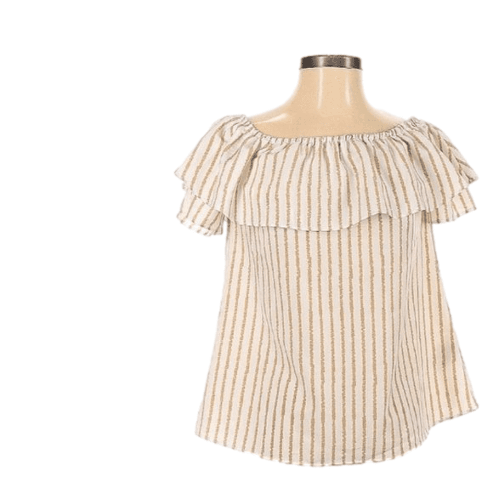 H By Halston Short Sleeve Blouse Size XS