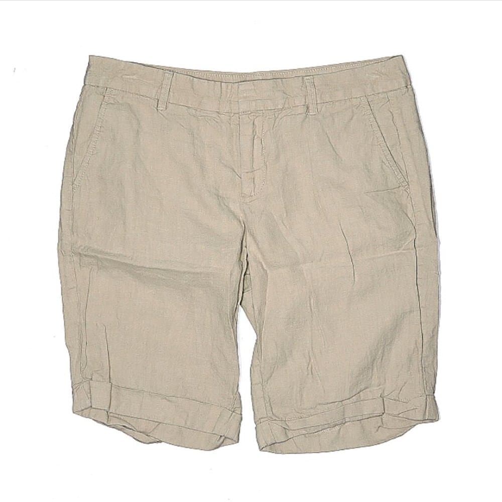 GAP Tan Linen Shorts Size 4