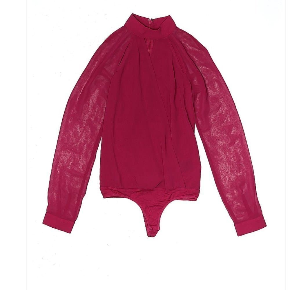 BEBE Pink Bodysuit Size XXS