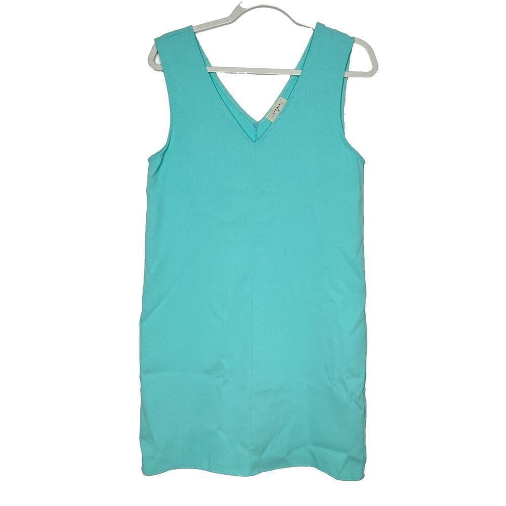Everly Green V-Neck Office Work Beachy Sleeveless Dress Size M