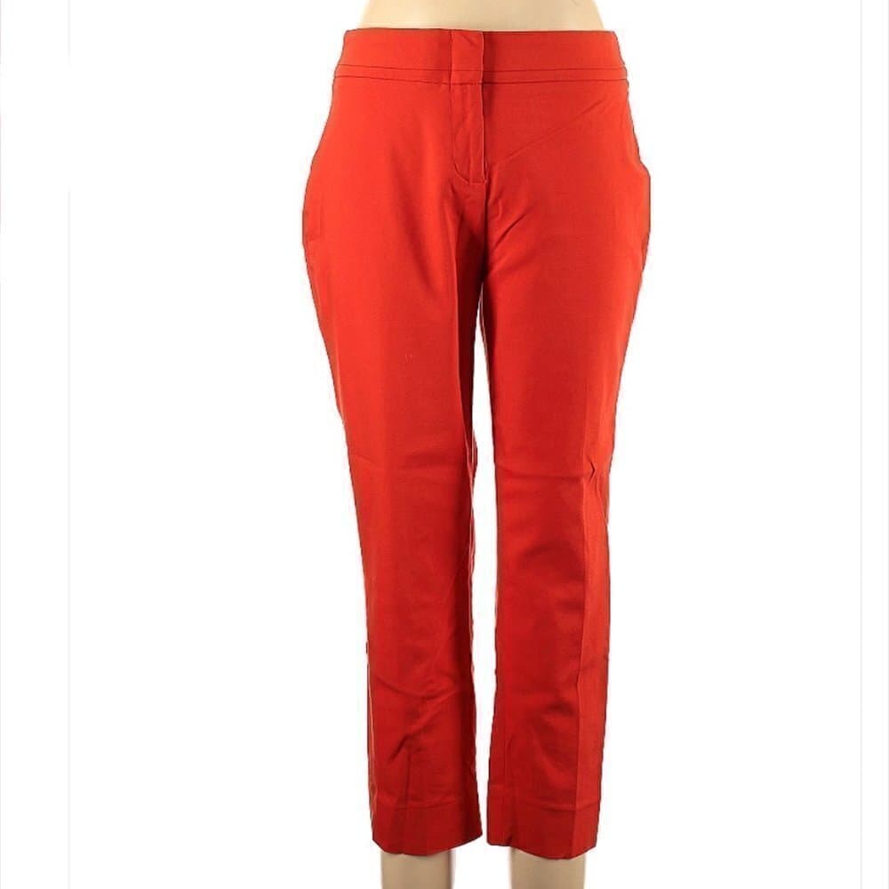PETER Nygard Ankle Orange Work Business Dress Pants Size 12