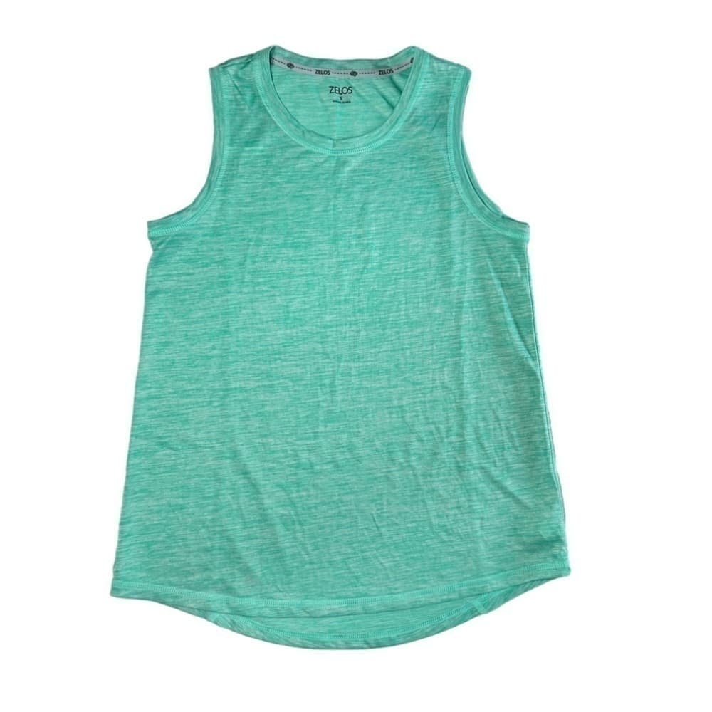 ZELOS Green Sleeveless Lightweight Golf Tennis Running Workout Top Size S