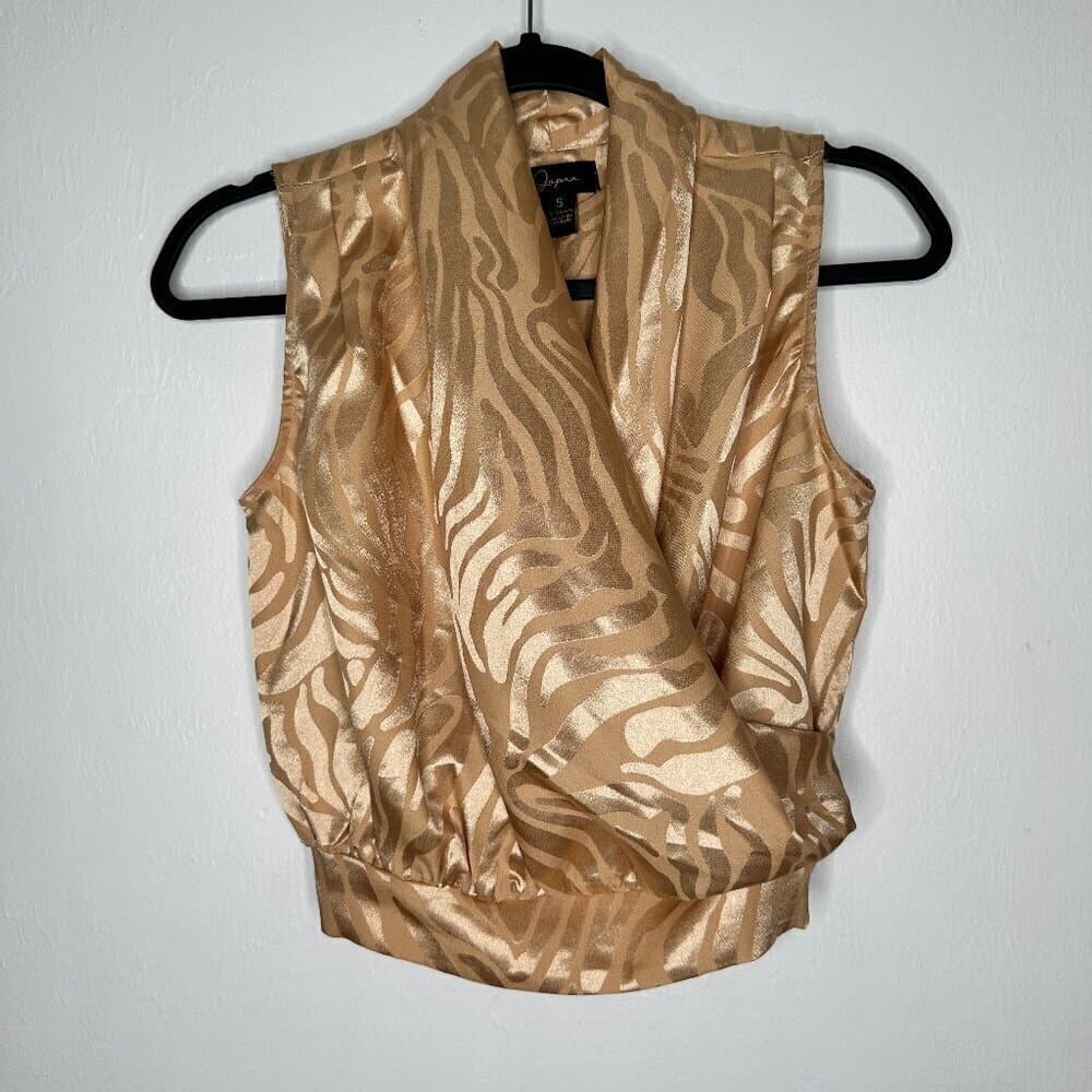 Japna Blouse with Gold Pattern Size S